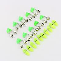 20 Piezas de Pesca de Alarma LED Doble Campana Pesca Accesorio de Pesca Nocturna Peces Barra de Mordedura Anillo de…